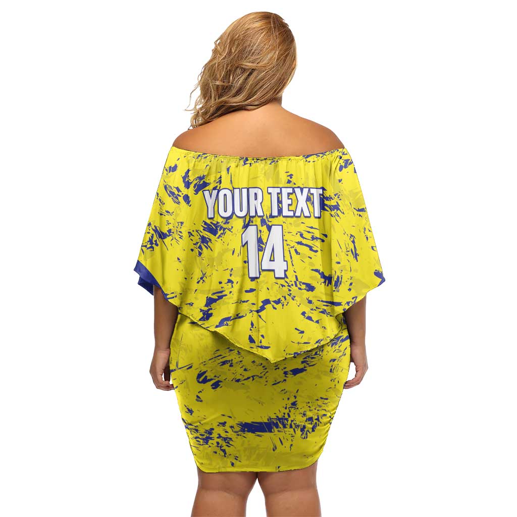 Defence Force Trinidad and Tobago Football Custom Family Matching Off Shoulder Short Dress and Hawaiian Shirt Go Teteron Boy Grunge Vibe - Wonder Print Shop