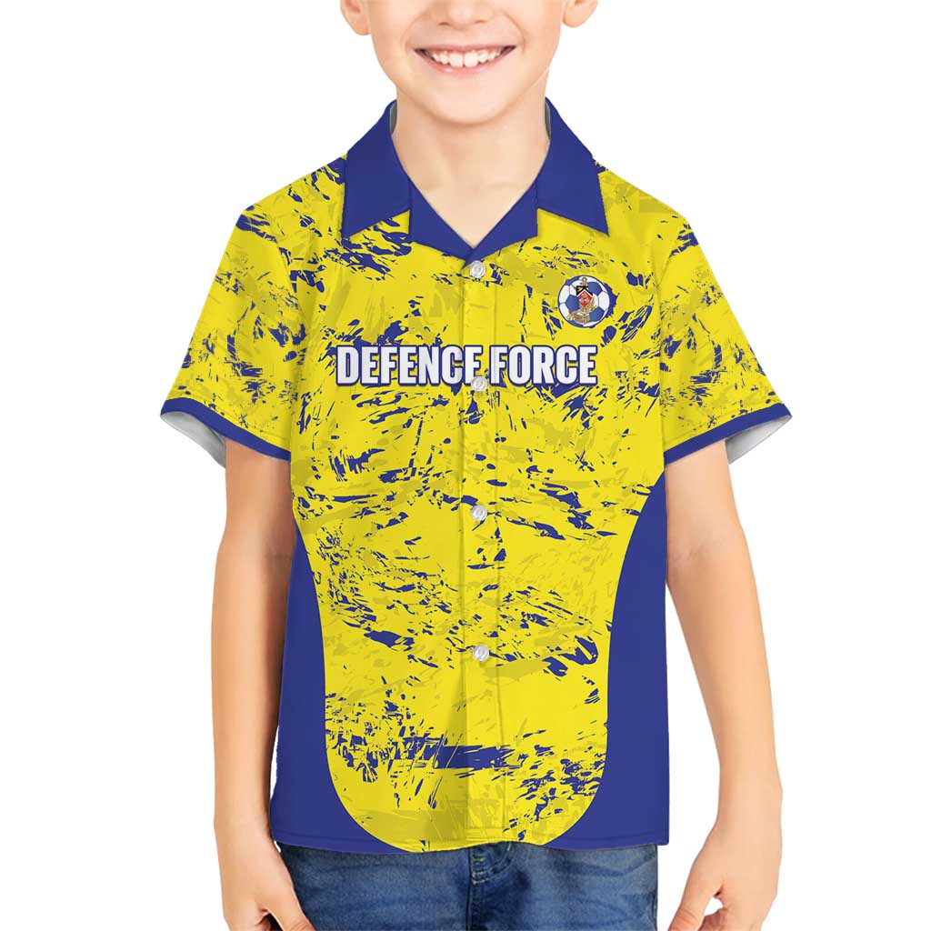 Defence Force Trinidad and Tobago Football Custom Family Matching Off Shoulder Short Dress and Hawaiian Shirt Go Teteron Boy Grunge Vibe - Wonder Print Shop