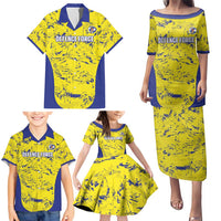 Defence Force Trinidad and Tobago Football Custom Family Matching Puletasi and Hawaiian Shirt Go Teteron Boy Grunge Vibe - Wonder Print Shop