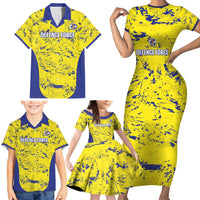Defence Force Trinidad and Tobago Football Custom Family Matching Short Sleeve Bodycon Dress and Hawaiian Shirt Go Teteron Boy Grunge Vibe - Wonder Print Shop