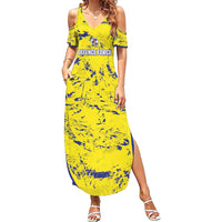 Defence Force Trinidad and Tobago Football Custom Family Matching Summer Maxi Dress and Hawaiian Shirt Go Teteron Boy Grunge Vibe - Wonder Print Shop