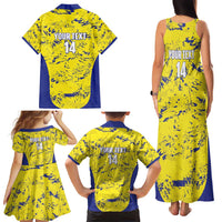 Defence Force Trinidad and Tobago Football Custom Family Matching Tank Maxi Dress and Hawaiian Shirt Go Teteron Boy Grunge Vibe - Wonder Print Shop