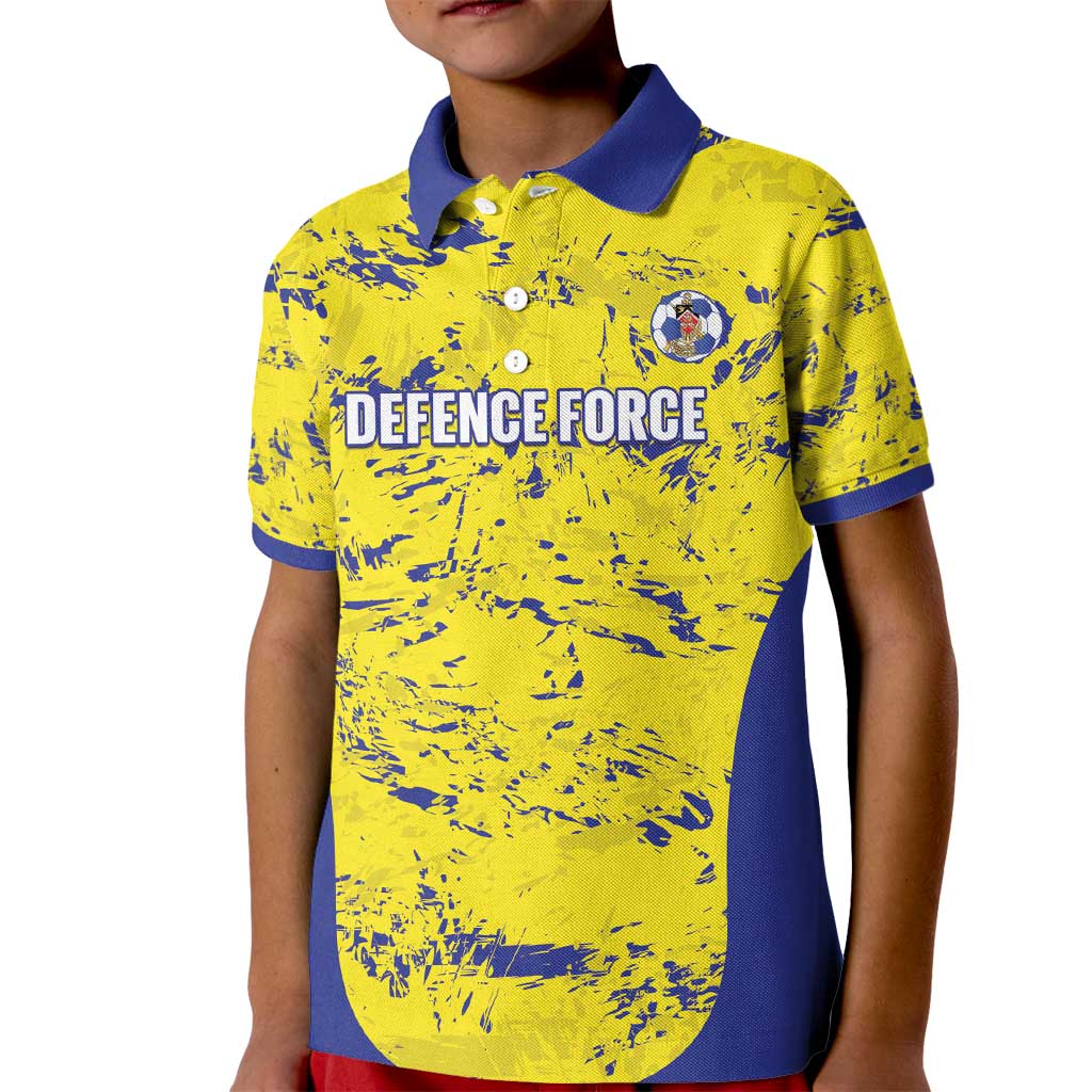Defence Force Trinidad and Tobago Football Custom Kid Polo Shirt Go Teteron Boy Grunge Vibe - Wonder Print Shop