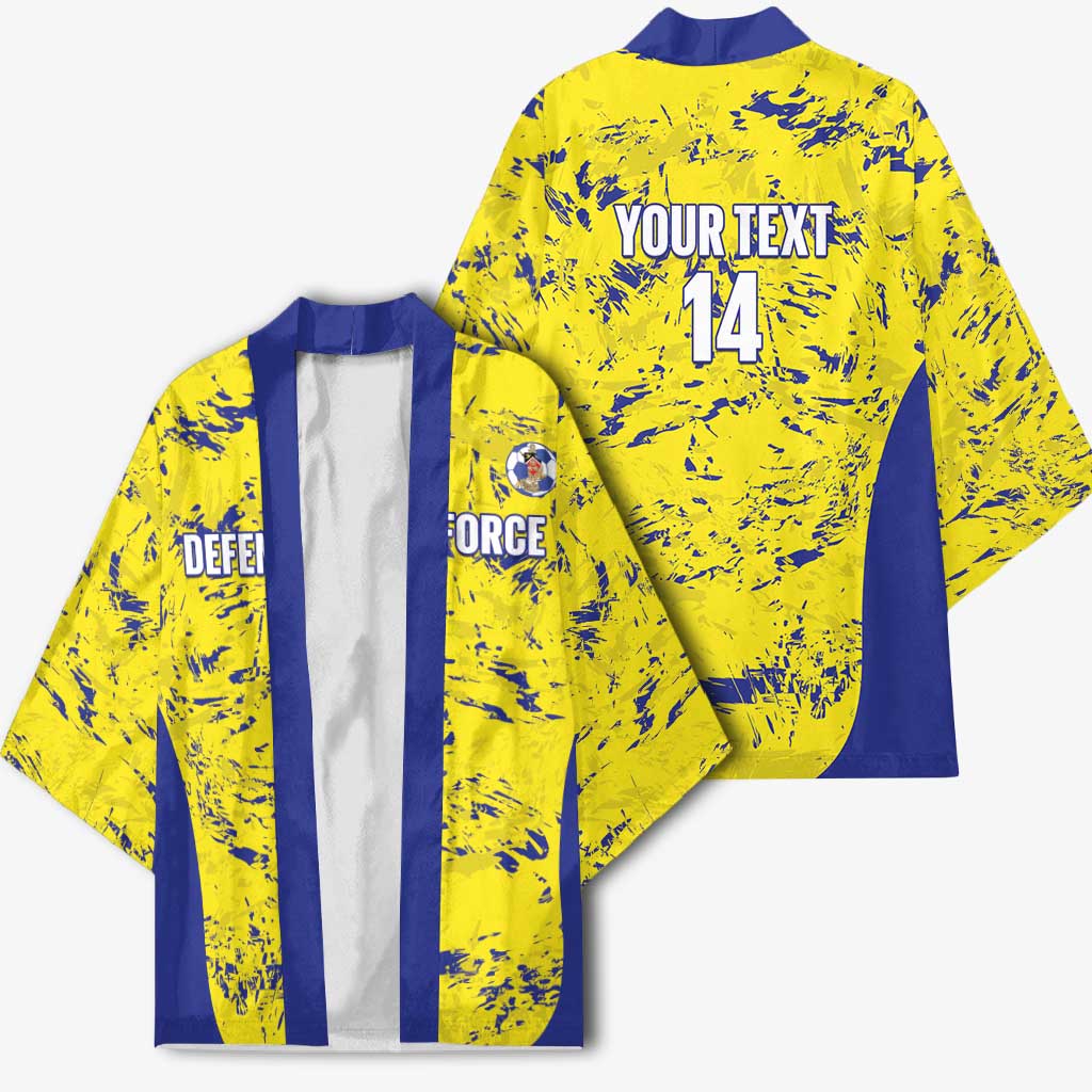 Defence Force Trinidad and Tobago Football Custom Kimono Go Teteron Boy Grunge Vibe - Wonder Print Shop