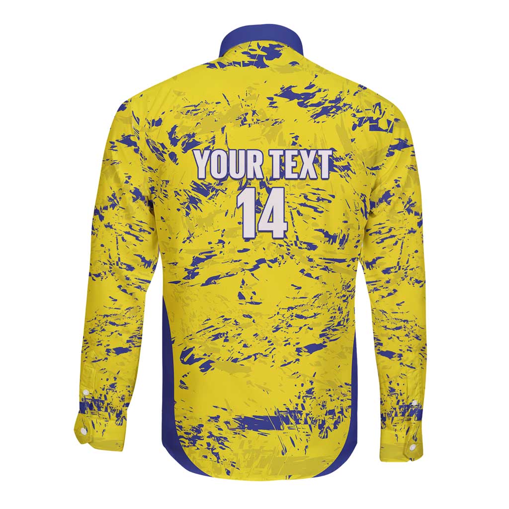 Defence Force Trinidad and Tobago Football Custom Long Sleeve Button Shirt Go Teteron Boy Grunge Vibe - Wonder Print Shop