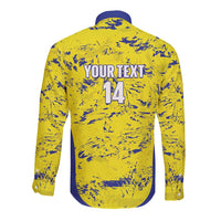 Defence Force Trinidad and Tobago Football Custom Long Sleeve Button Shirt Go Teteron Boy Grunge Vibe - Wonder Print Shop