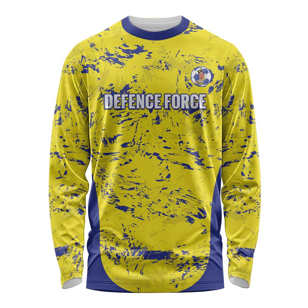 Defence Force Trinidad and Tobago Football Custom Long Sleeve Shirt Go Teteron Boy Grunge Vibe - Wonder Print Shop