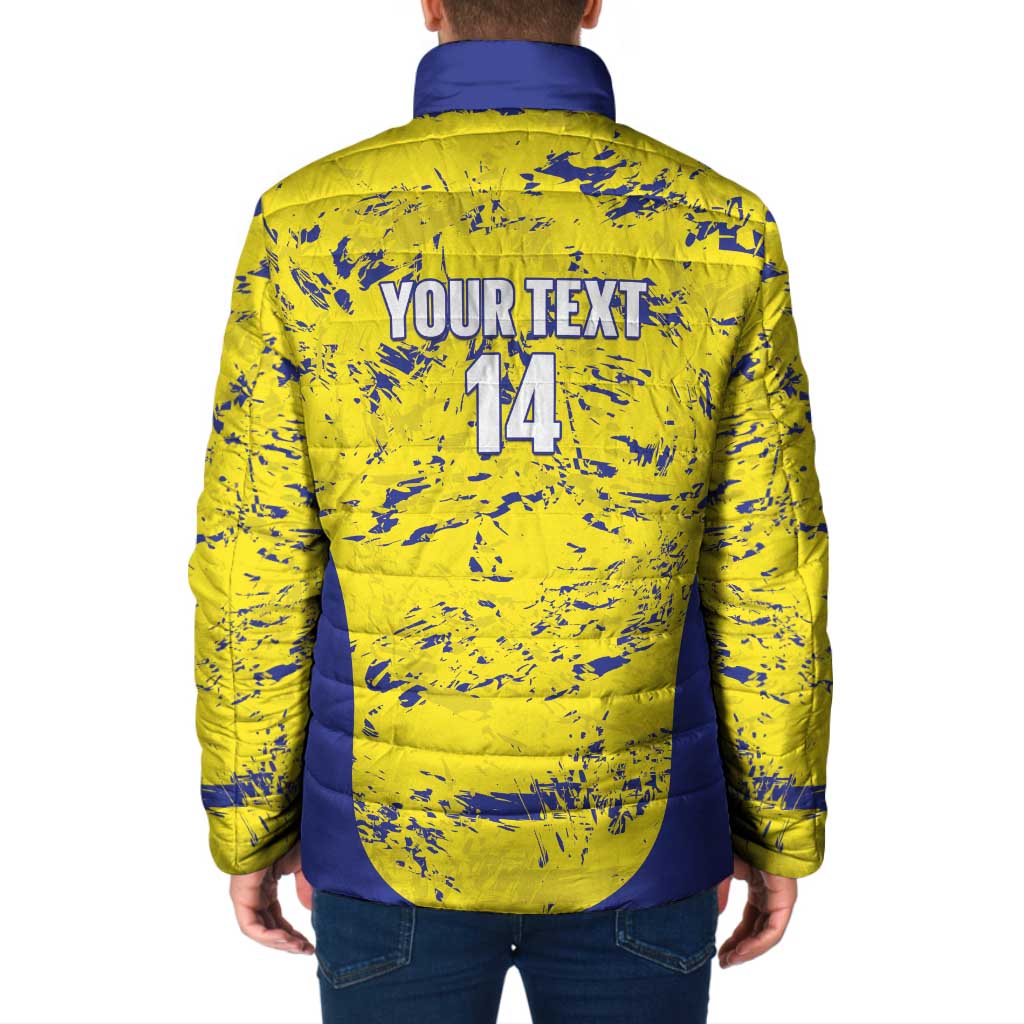 Defence Force Trinidad and Tobago Football Custom Padded Jacket Go Teteron Boy Grunge Vibe - Wonder Print Shop
