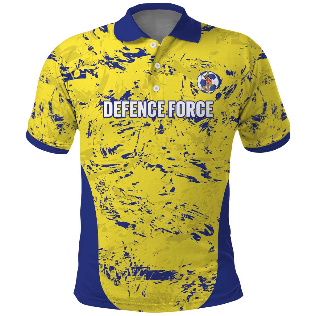 Defence Force Trinidad and Tobago Football Custom Polo Shirt Go Teteron Boy Grunge Vibe - Wonder Print Shop