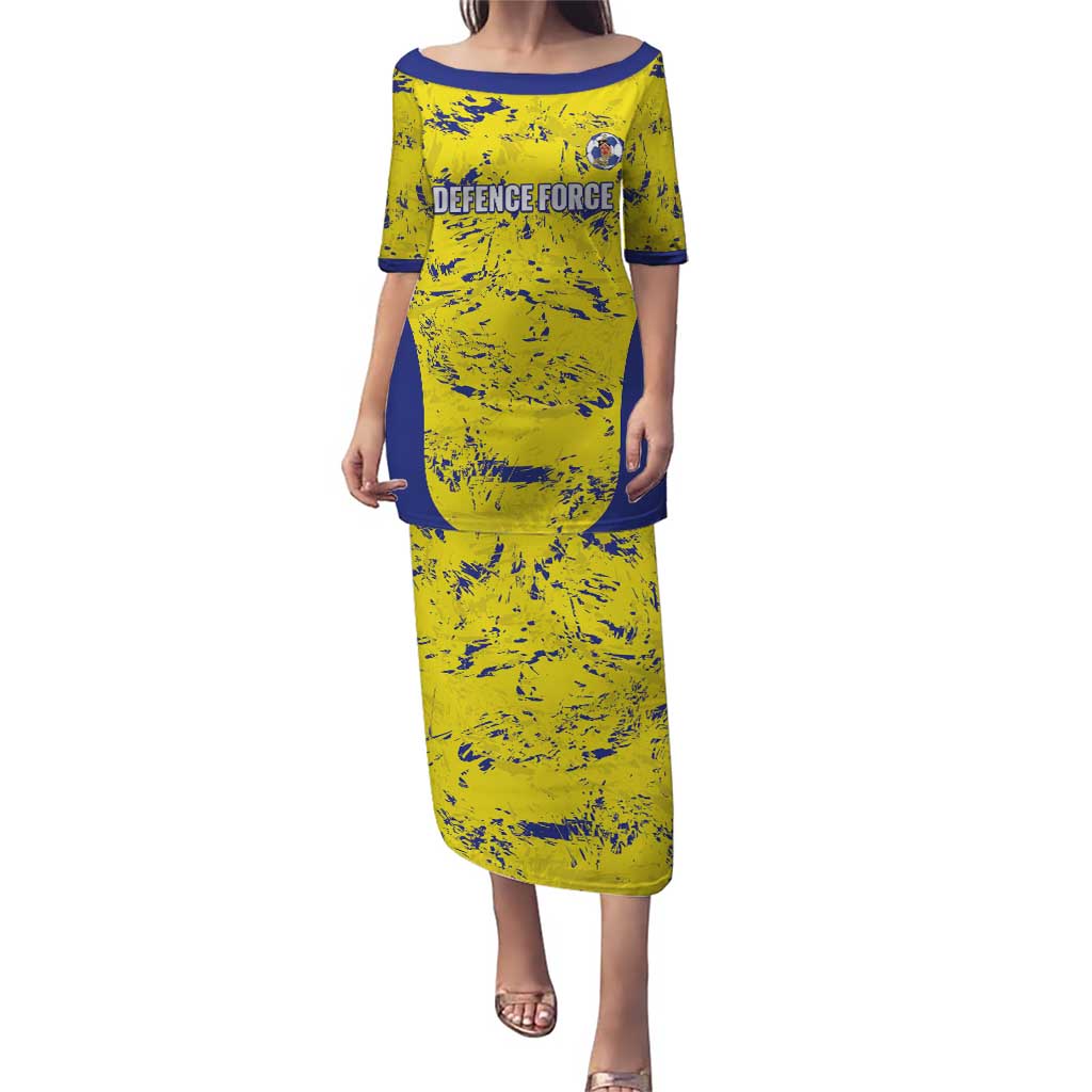 Defence Force Trinidad and Tobago Football Custom Puletasi Go Teteron Boy Grunge Vibe - Wonder Print Shop