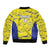 Defence Force Trinidad and Tobago Football Custom Sleeve Zip Bomber Jacket Go Teteron Boy Grunge Vibe - Wonder Print Shop
