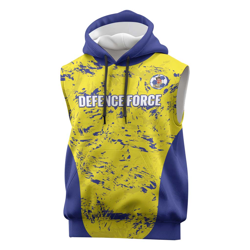 Defence Force Trinidad and Tobago Football Custom Sleeveless Hoodie Go Teteron Boy Grunge Vibe - Wonder Print Shop