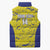 Defence Force Trinidad and Tobago Football Custom Sleeveless Puffer Jacket Go Teteron Boy Grunge Vibe - Wonder Print Shop