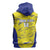 Defence Force Trinidad and Tobago Football Custom Sleeveless Zip Hoodie Go Teteron Boy Grunge Vibe - Wonder Print Shop