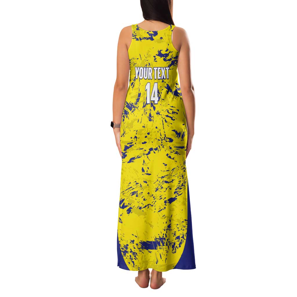 Defence Force Trinidad and Tobago Football Custom Tank Maxi Dress Go Teteron Boy Grunge Vibe - Wonder Print Shop