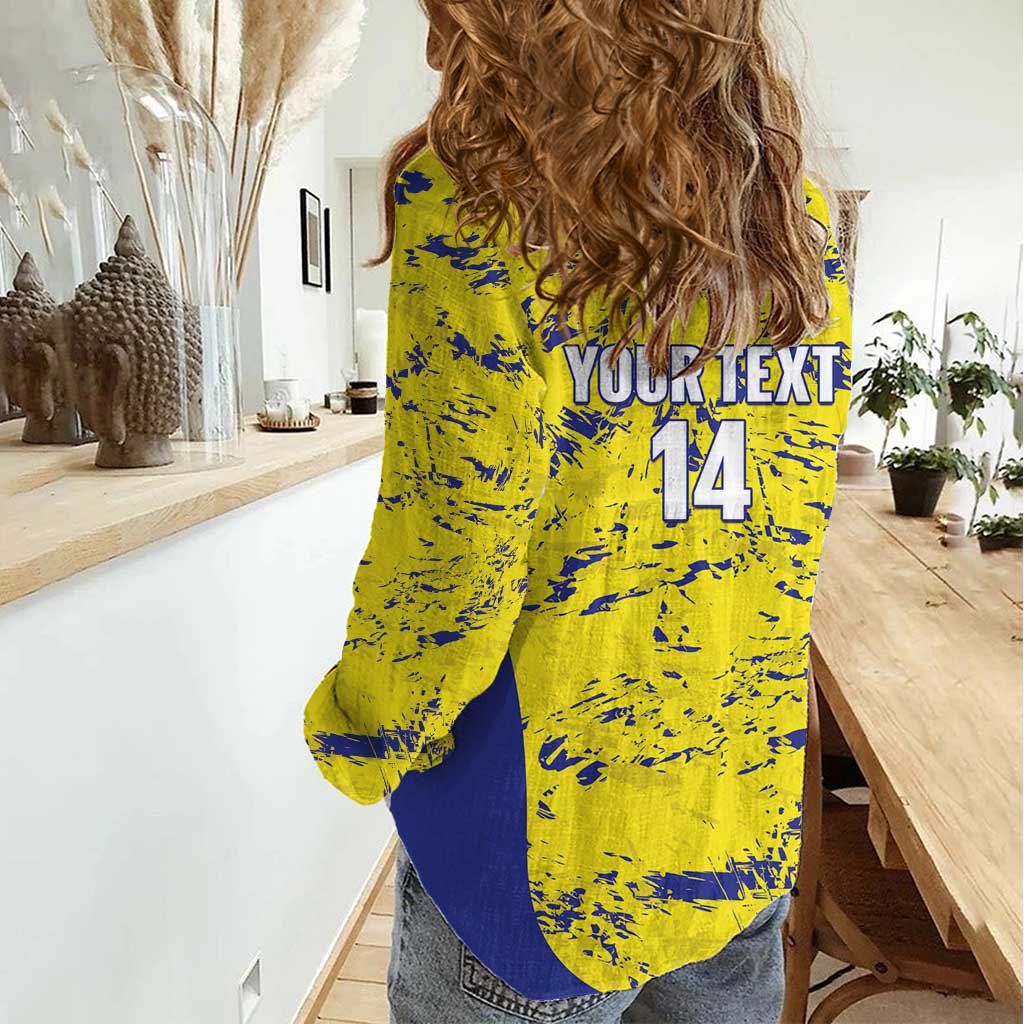 Defence Force Trinidad and Tobago Football Custom Women Casual Shirt Go Teteron Boy Grunge Vibe - Wonder Print Shop