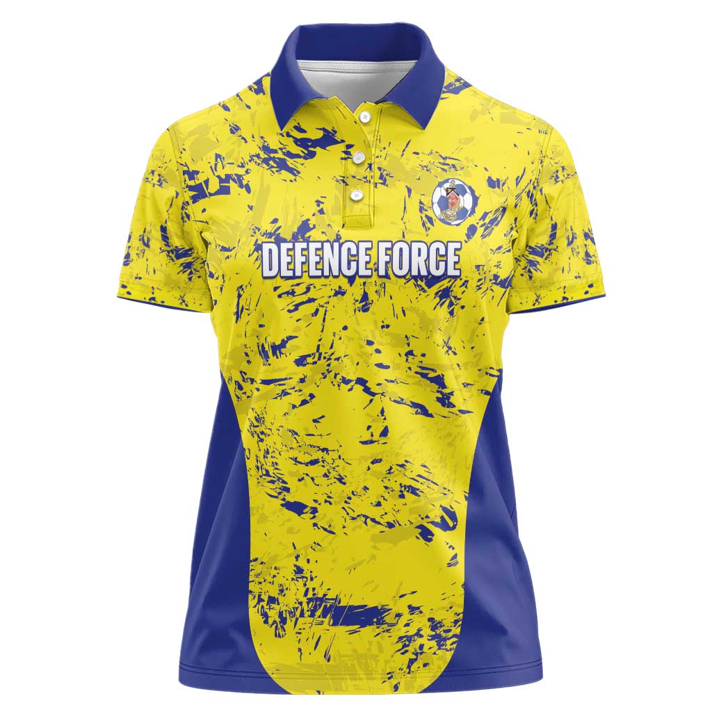 Defence Force Trinidad and Tobago Football Custom Women Polo Shirt Go Teteron Boy Grunge Vibe - Wonder Print Shop
