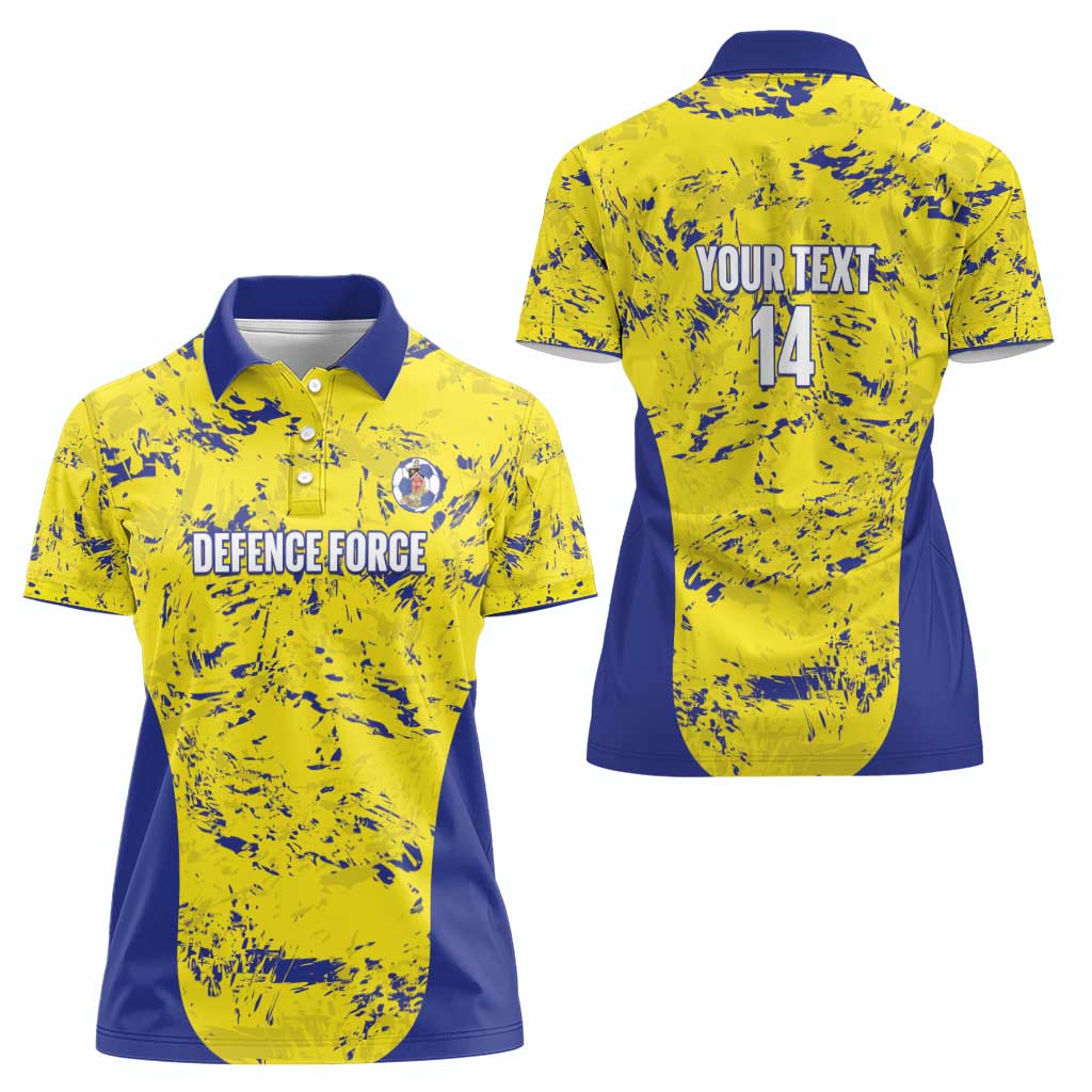 Defence Force Trinidad and Tobago Football Custom Women Polo Shirt Go Teteron Boy Grunge Vibe - Wonder Print Shop