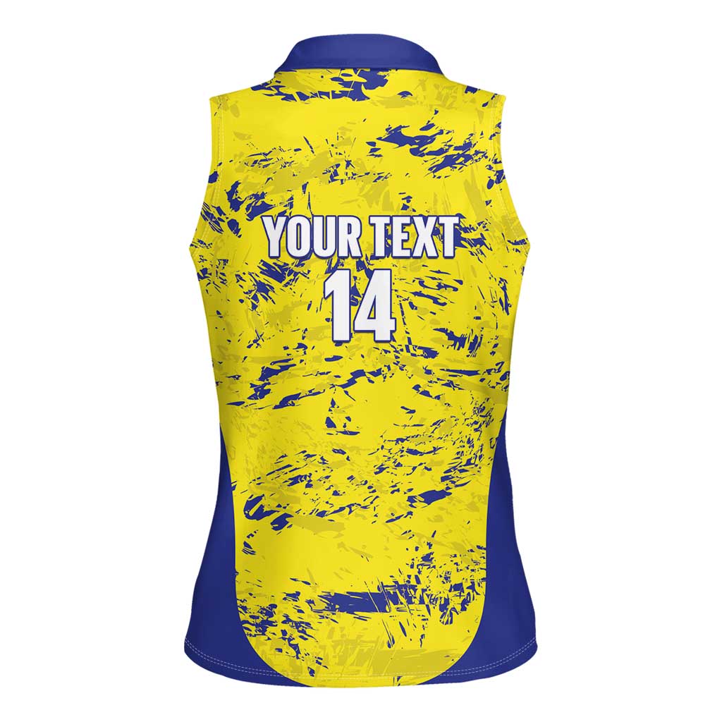 Defence Force Trinidad and Tobago Football Custom Women Sleeveless Polo Shirt Go Teteron Boy Grunge Vibe - Wonder Print Shop