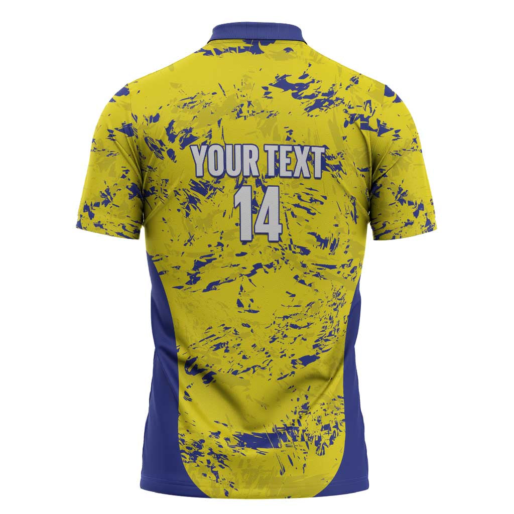 Defence Force Trinidad and Tobago Football Custom Zipper Polo Shirt Go Teteron Boy Grunge Vibe - Wonder Print Shop