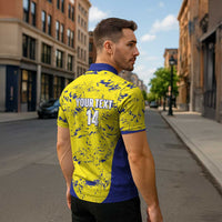 Defence Force Trinidad and Tobago Football Custom Zipper Polo Shirt Go Teteron Boy Grunge Vibe - Wonder Print Shop