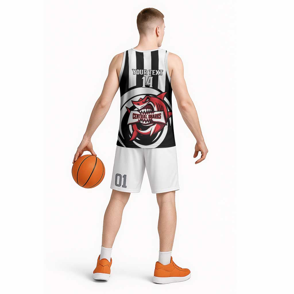 Central Trinidad and Tobago Football Custom Basketball Jersey Come On Sharks Est 2012 - Wonder Print Shop