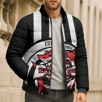 Central Trinidad and Tobago Football Custom Bomber Puffer Jacket Come On Sharks Est 2012 - Wonder Print Shop