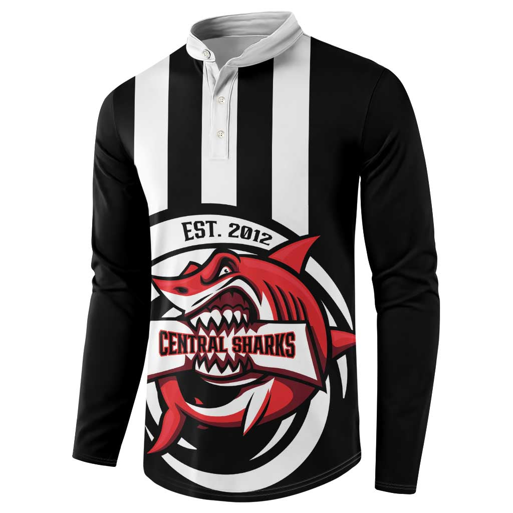Central Trinidad and Tobago Football Custom Button Sweatshirt Come On Sharks Est 2012 - Wonder Print Shop