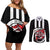 Central Trinidad and Tobago Football Custom Couples Matching Off Shoulder Short Dress and Long Sleeve Button Shirt Come On Sharks Est 2012 - Wonder Print Shop