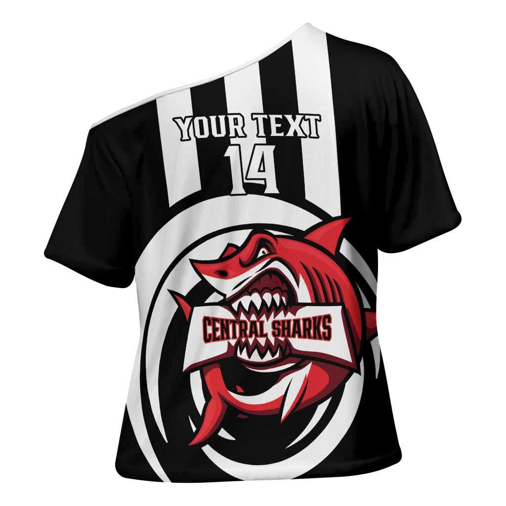 Central Trinidad and Tobago Football Custom Cross Shoulder Shirt Come On Sharks Est 2012 - Wonder Print Shop