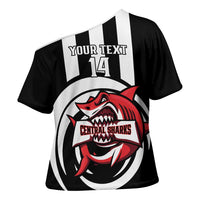 Central Trinidad and Tobago Football Custom Cross Shoulder Shirt Come On Sharks Est 2012 - Wonder Print Shop
