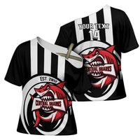 Central Trinidad and Tobago Football Custom Cross Shoulder Shirt Come On Sharks Est 2012 - Wonder Print Shop
