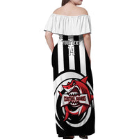 Central Trinidad and Tobago Football Custom Family Matching Off Shoulder Maxi Dress and Hawaiian Shirt Come On Sharks Est 2012 - Wonder Print Shop