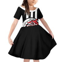 Central Trinidad and Tobago Football Custom Family Matching Off Shoulder Short Dress and Hawaiian Shirt Come On Sharks Est 2012 - Wonder Print Shop