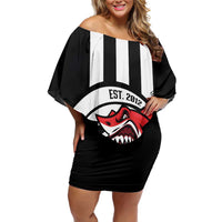 Central Trinidad and Tobago Football Custom Family Matching Off Shoulder Short Dress and Hawaiian Shirt Come On Sharks Est 2012 - Wonder Print Shop