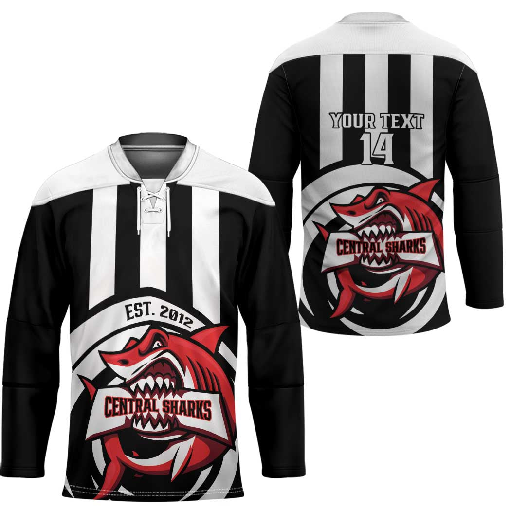 Central Trinidad and Tobago Football Custom Hockey Jersey Come On Sharks Est 2012 - Wonder Print Shop