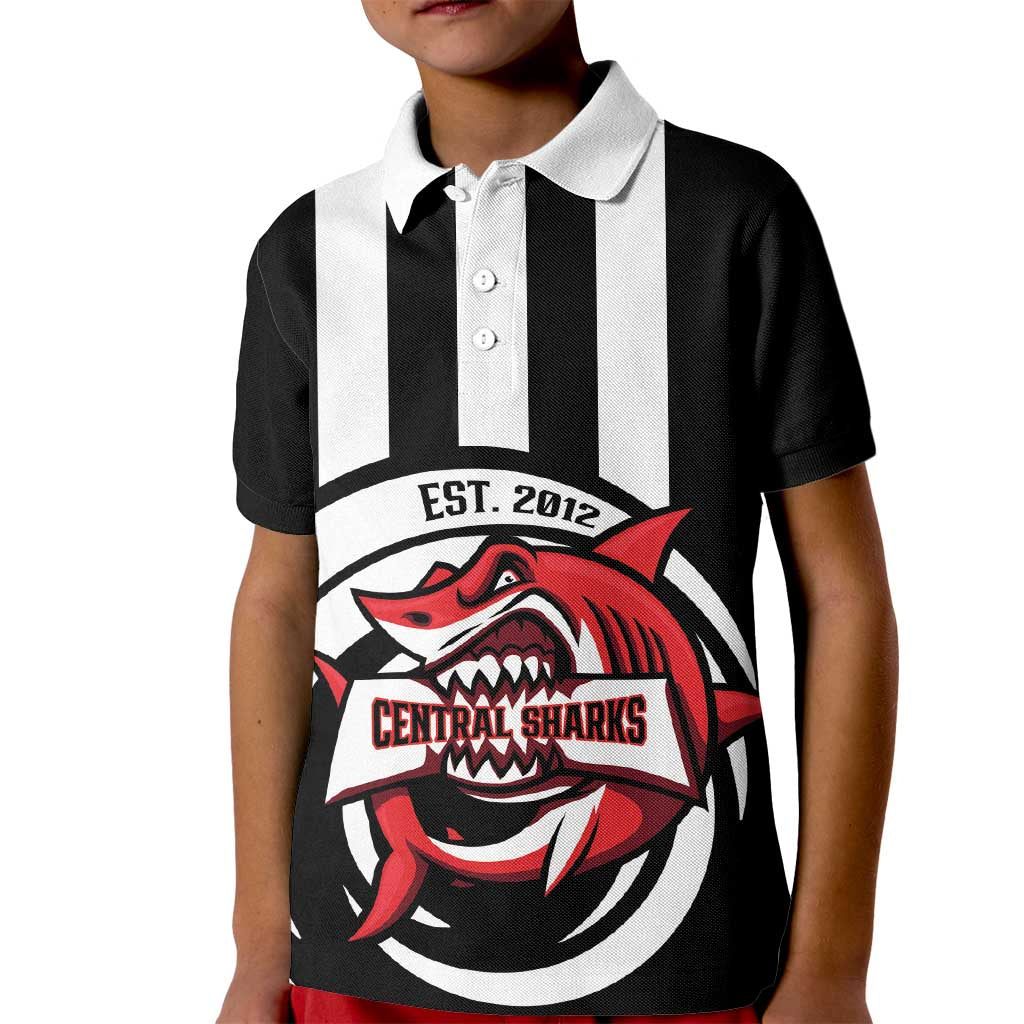 Central Trinidad and Tobago Football Custom Kid Polo Shirt Come On Sharks Est 2012 - Wonder Print Shop