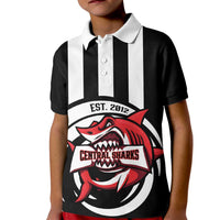 Central Trinidad and Tobago Football Custom Kid Polo Shirt Come On Sharks Est 2012 - Wonder Print Shop