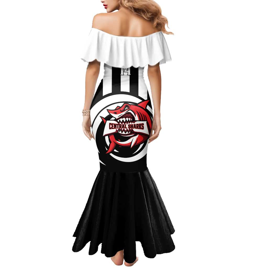Central Trinidad and Tobago Football Custom Mermaid Dress Come On Sharks Est 2012 - Wonder Print Shop