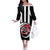 Central Trinidad and Tobago Football Custom Off The Shoulder Long Sleeve Dress Come On Sharks Est 2012 - Wonder Print Shop