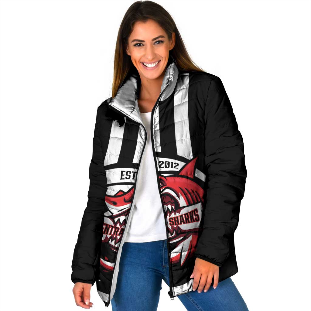 Central Trinidad and Tobago Football Custom Padded Jacket Come On Sharks Est 2012 - Wonder Print Shop