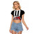 Central Trinidad and Tobago Football Custom Raglan Cropped T Shirt Come On Sharks Est 2012 - Wonder Print Shop