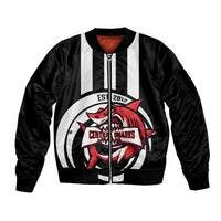 Central Trinidad and Tobago Football Custom Sleeve Zip Bomber Jacket Come On Sharks Est 2012 - Wonder Print Shop