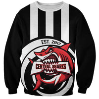 Central Trinidad and Tobago Football Custom Sweatshirt Come On Sharks Est 2012 - Wonder Print Shop