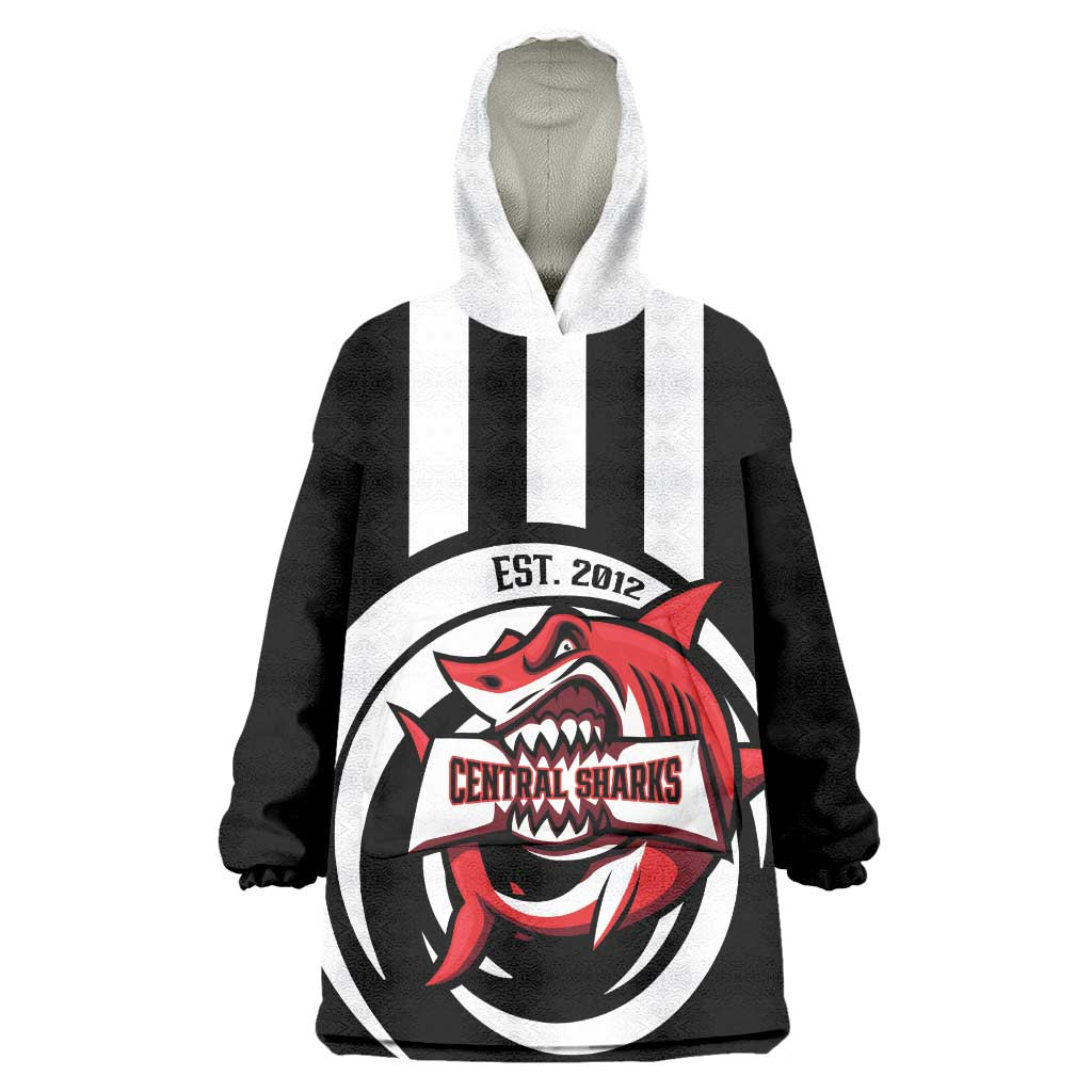 Central Trinidad and Tobago Football Custom Wearable Blanket Hoodie Come On Sharks Est 2012 - Wonder Print Shop