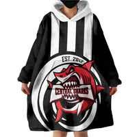 Central Trinidad and Tobago Football Custom Wearable Blanket Hoodie Come On Sharks Est 2012 - Wonder Print Shop