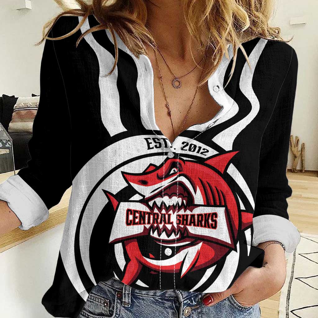 Central Trinidad and Tobago Football Custom Women Casual Shirt Come On Sharks Est 2012 - Wonder Print Shop
