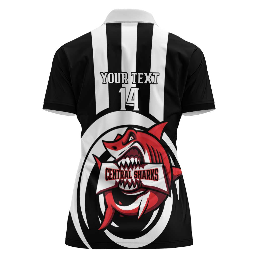 Central Trinidad and Tobago Football Custom Women Polo Shirt Come On Sharks Est 2012 - Wonder Print Shop