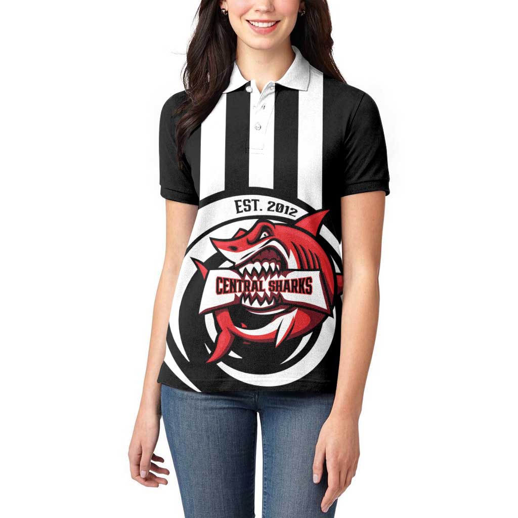 Central Trinidad and Tobago Football Custom Women Polo Shirt Come On Sharks Est 2012 - Wonder Print Shop