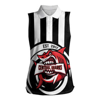 Central Trinidad and Tobago Football Custom Women Sleeveless Polo Shirt Come On Sharks Est 2012 - Wonder Print Shop